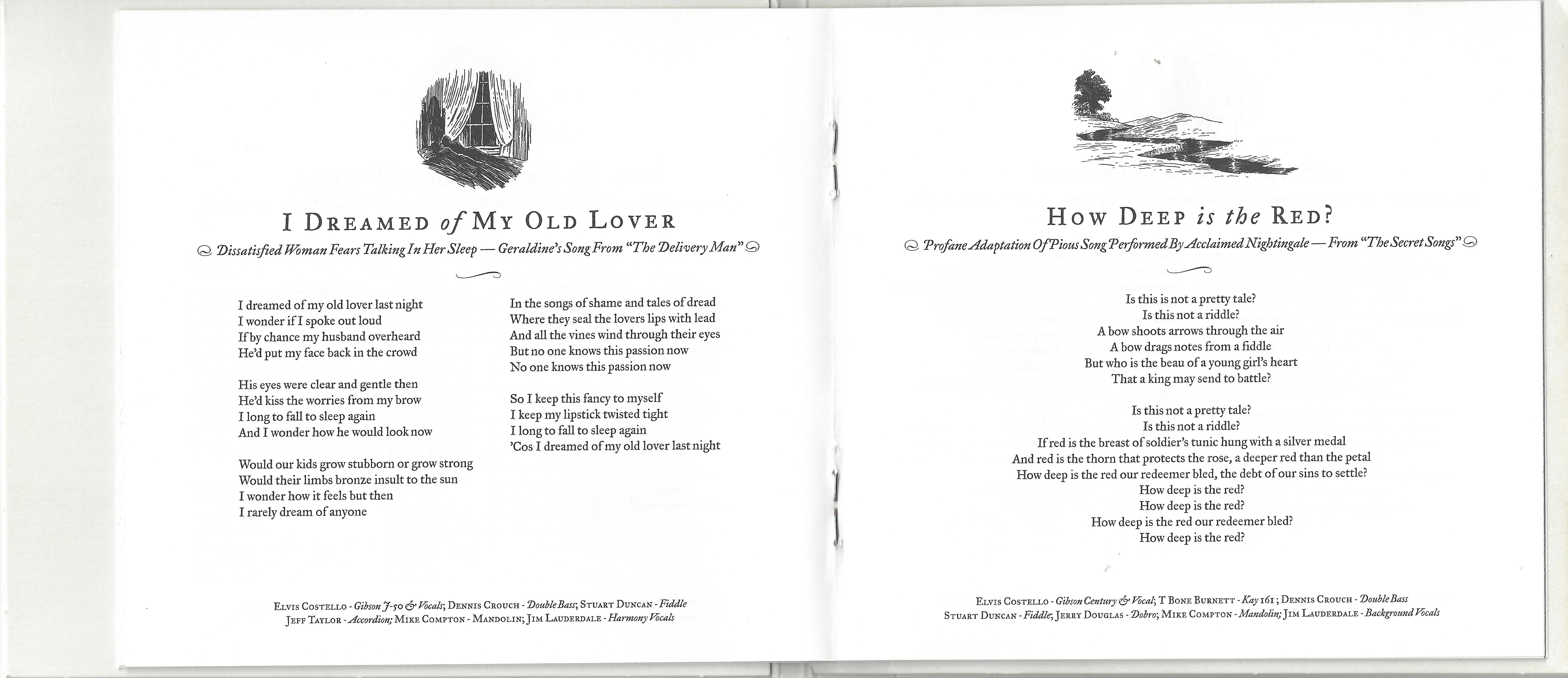 Elvis Costello  Secret, Profane & Sugarcane : Booklet 7